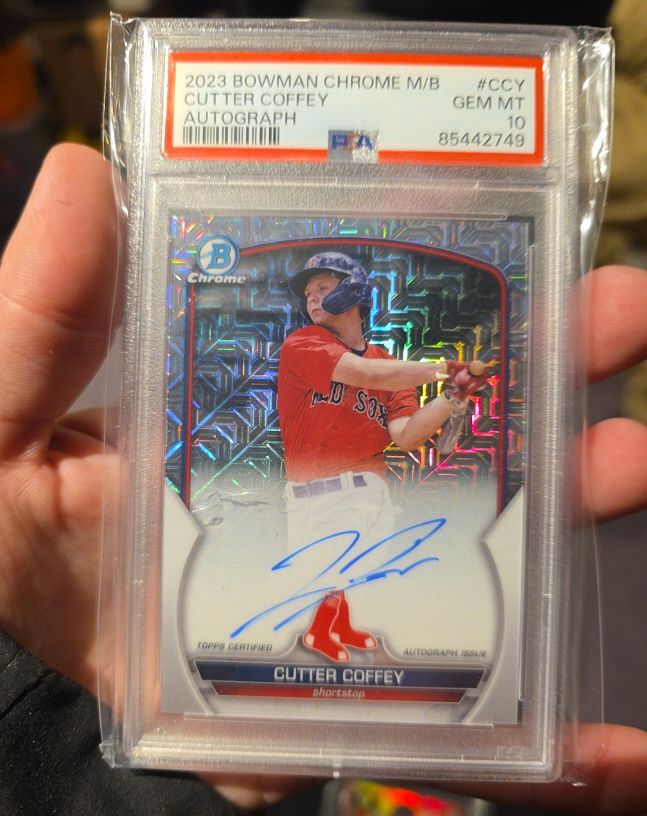2023 Bowman Chrome Mega Box Mojo Autograph #CCY Cutter Coffey — front