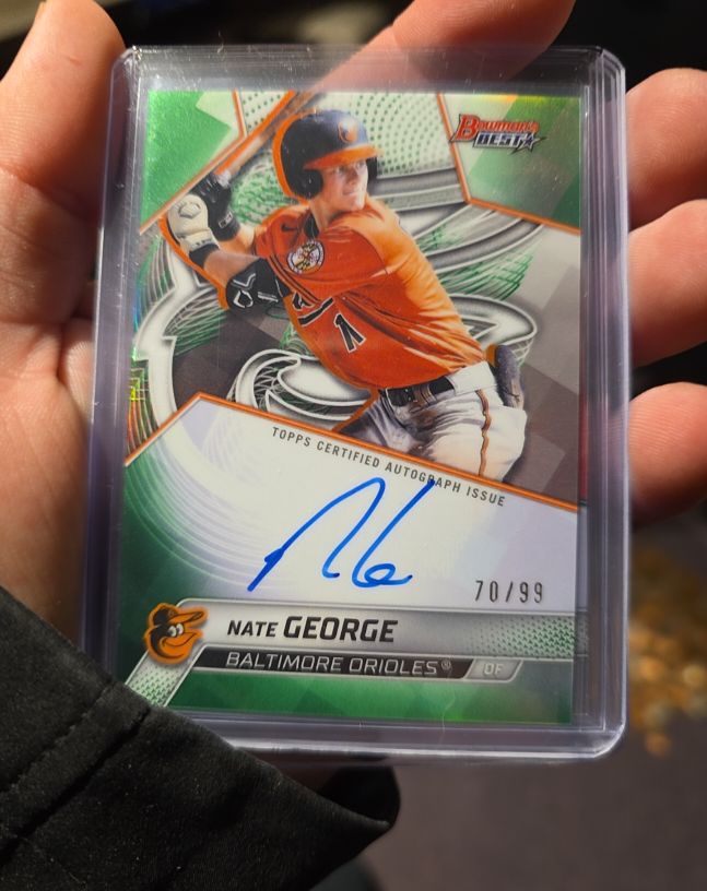 2025 Bowman's Best #B25-NG Nate George — front