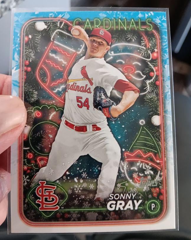 2024 Topps Holiday #H74 Sonny Gray — front