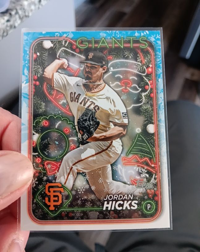 2024 Topps Holiday #H51 Jordan Hicks — front