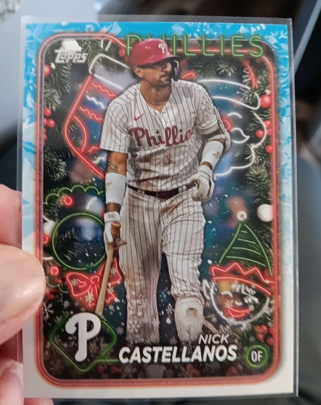 2024 Topps Holiday #H195 Nick Castellanos — front