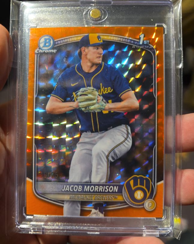 2025 Bowman Chrome Draft #BDC-42 Jacob Morrison — front