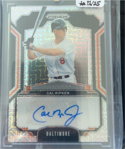 2025 Panini Prizm #LS-CP Cal Ripken Legendary Signatures — front