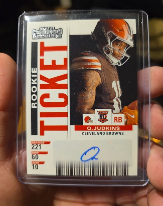 2025 Panini Contenders Rookie Ticket #6 Quinshon Judkins — front