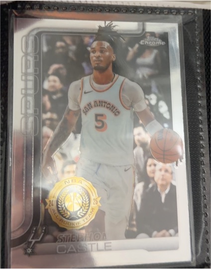 2025-26 Topps Chrome #228 Stephon Castle — front