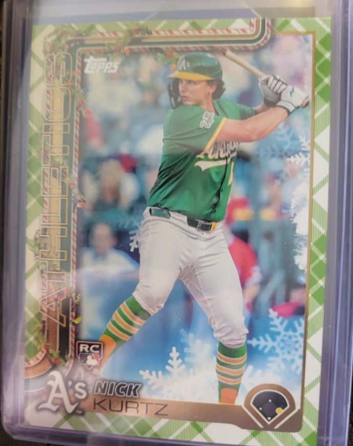 2025 Topps Holiday #H40 Nick Kurtz — front