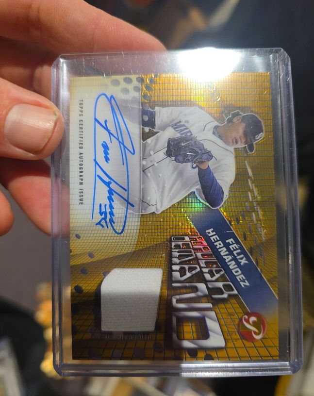 2025 Topps Pristine Popular Demand Auto Relic #PPDAR-FH Felix Hernandez — front
