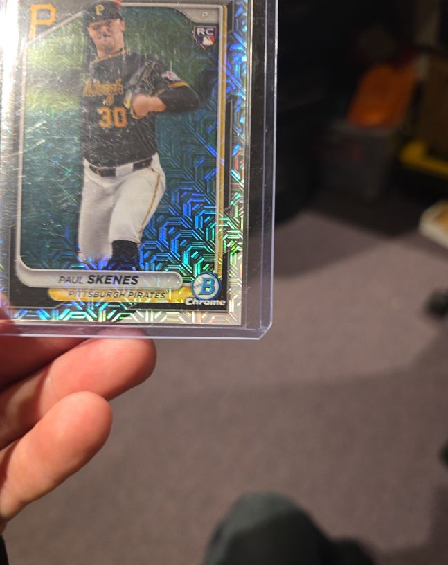 2024 Bowman Chrome #31 Paul Skenes Mojo Refractor Rookie — front