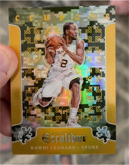2015-16 Panini Excalibur Crusade Camo #85 Kawhi Leonard — front
