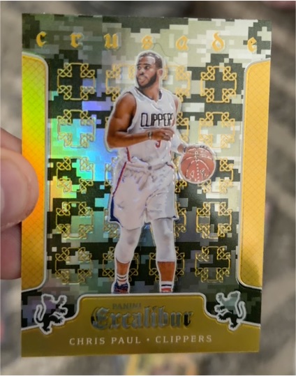2015 Panini Excalibur Crusade Camo #82 Chris Paul — front