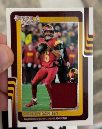 2025 Panini Donruss Threads #DTH-JDS Jayden Daniels — front