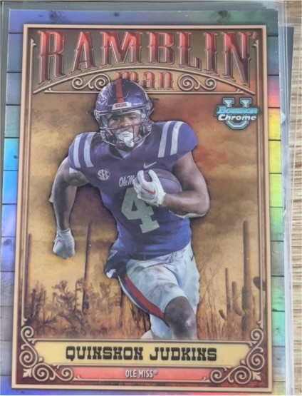 2023 Bowman Chrome U Ramblin Man #RM-10 Quinshon Judkins — front