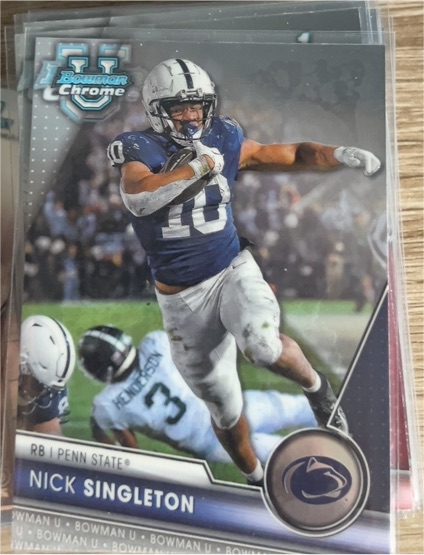 2023 Bowman Chrome University #114 Nick Singleton — front