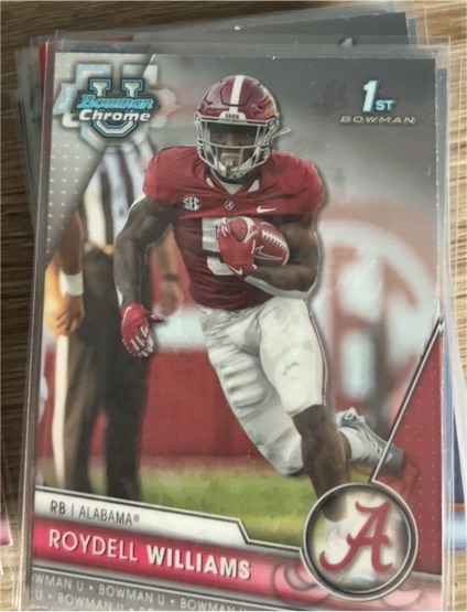 2023 Bowman Chrome University #47 Roydell Williams Alabama Crimson Tide — front
