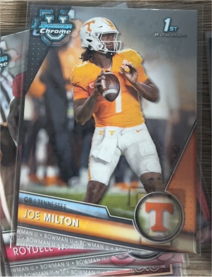 2023 Bowman Chrome University #148 Joe Milton — front