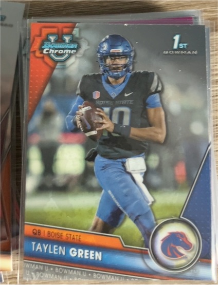 2023 Bowman Chrome University #14 Taylen Green — front