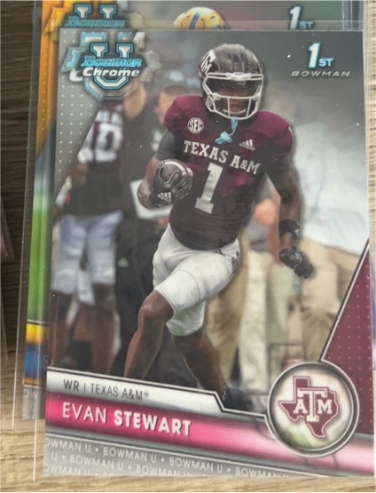 2023 Bowman Chrome University #144 Evan Stewart — front