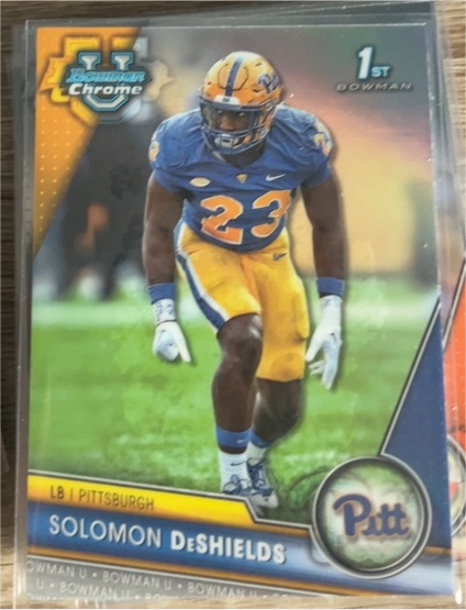 2023 Bowman University Chrome #181 Solomon DeShields — front