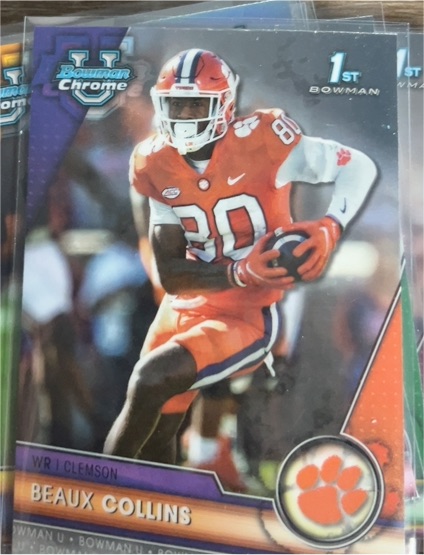 2023 Bowman University Chrome #90 Beaux Collins — front