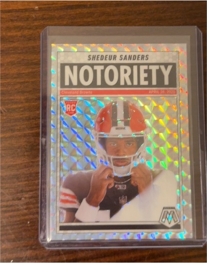 2025 Panini Mosaic Notoriety #13 Shedeur Sanders — front