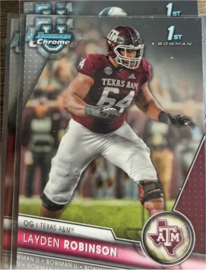 2023 Bowman Chrome University #125 Layden Robinson — front
