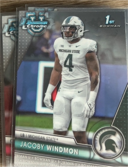 2023 Bowman Chrome University #175 Jacoby Windmon — front
