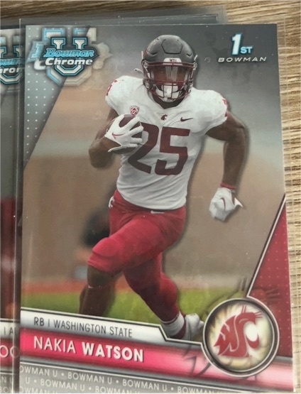 2023 Bowman Chrome University #140 Nakia Watson — front