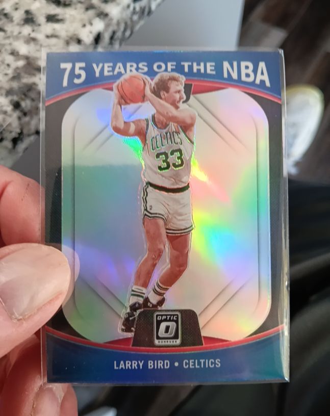 2021-22 Panini Donruss Optic 75 Years of the NBA #36 Larry Bird — front
