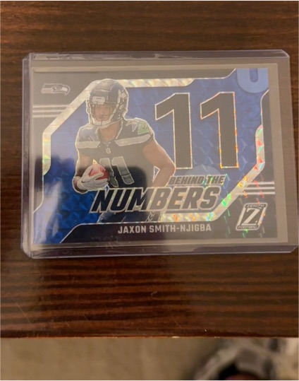2023 Panini Zenith Behind the Numbers #12 Jaxon Smith-Njigba — front