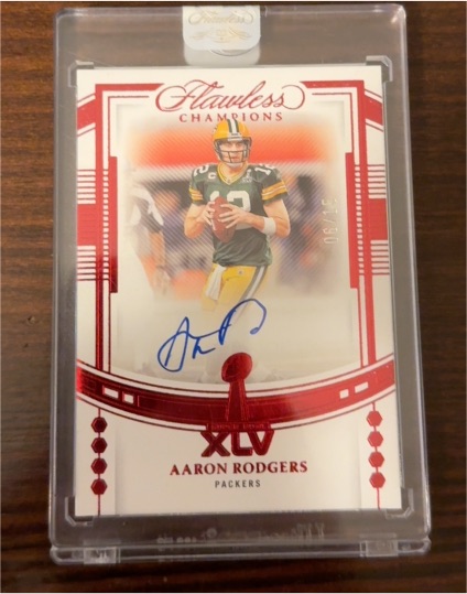 2025 Panini Flawless Champions #CH-ARS Aaron Rodgers — front