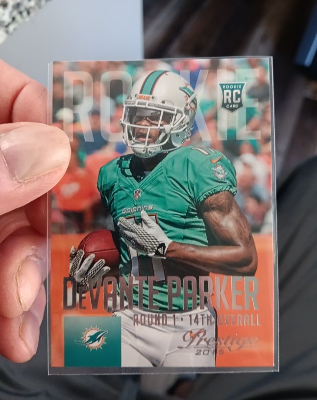 2015 Panini Prestige #229 DeVante Parker Rookie Miami Dolphins — front
