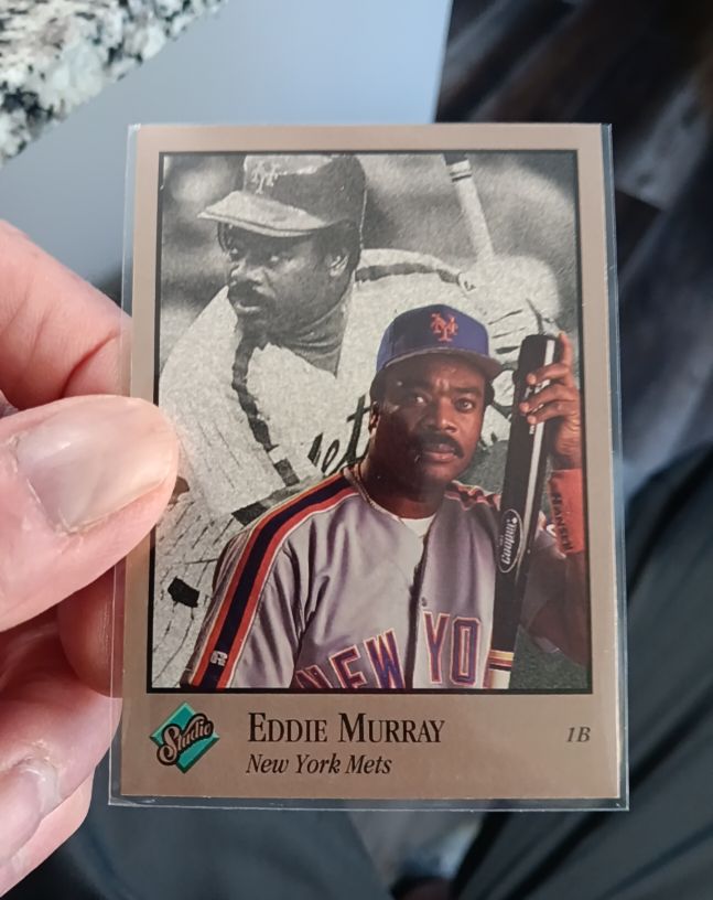 1992 Leaf Studio #68 Eddie Murray — front