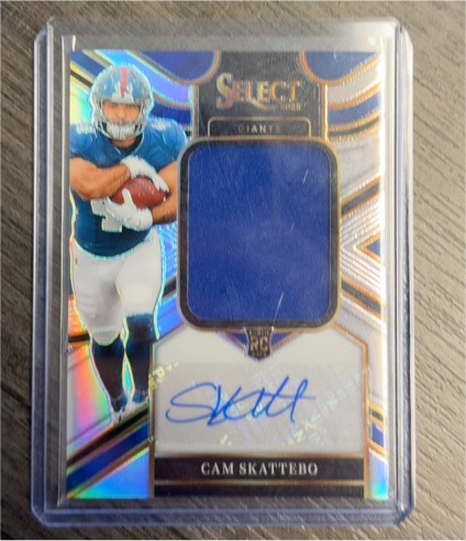 2025 Panini Select #RSMP-CSO Cam Skattebo Rookie Patch Auto — front