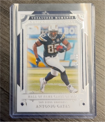 2025 Panini National Treasures Treasured Moments #TM-AGS Antonio Gates — front