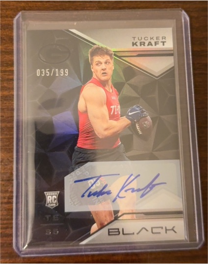 2023 Panini Black #35 Tucker Kraft — front