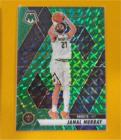 2024-25 Panini Mosaic #192 Jamal Murray Green Mosaic — front