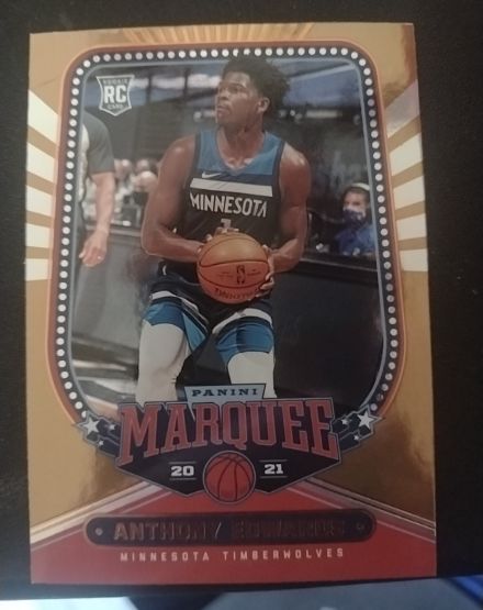 2020-21 Panini Chronicles Marquee #254 Anthony Edwards Rookie Card — front