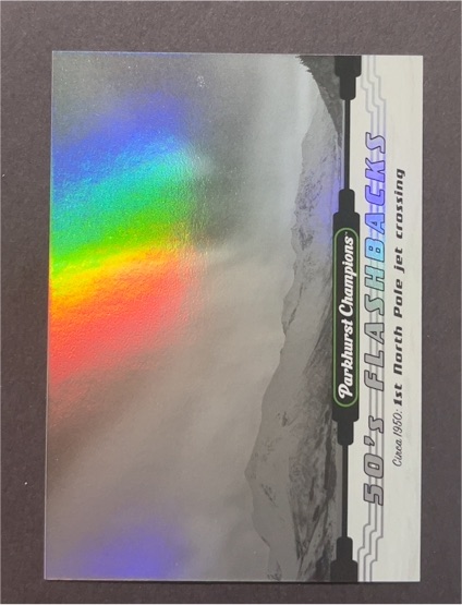 2022-23 Upper Deck Parkhurst Champions 50s Flashbacks Gold #FB-9 1st North Pole Jet Crossing — front