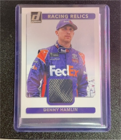 2018 Panini Donruss NASCAR Racing Relics #RR-DH Denny Hamlin — front