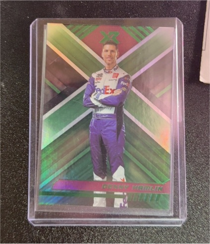 2023 Panini Chronicles XR Racing Green Parallel Denny Hamlin #13 — front