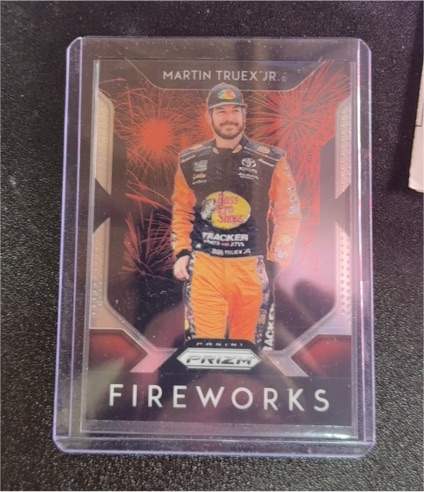 2019 Panini Prizm #F-17 Martin Truex Jr. Fireworks — front
