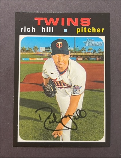 2020 Topps Heritage #514 Rich Hill — front