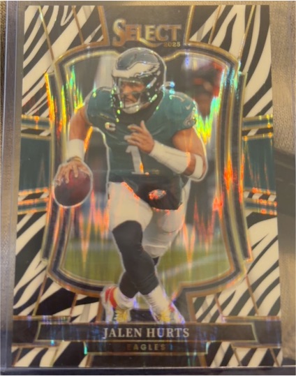 2025 Panini Select #190 Jalen Hurts Premier Level Philadelphia Eagles — front