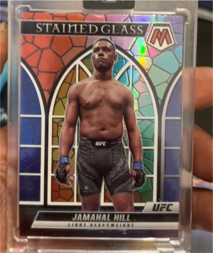 2023 Panini Chronicles UFC Mosaic Stained Glass #14 Jamahal Hill — front
