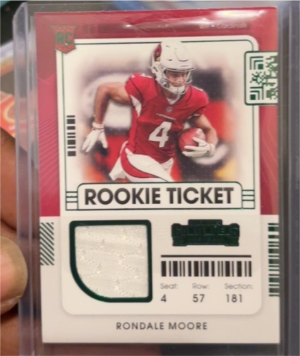 2021 Panini Contenders Rookie Ticket #RTS-RMO Rondale Moore — front
