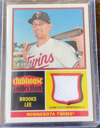 2025 Topps Heritage High Number Clubhouse Collection Relic #CCR-BL Brooks Lee — front