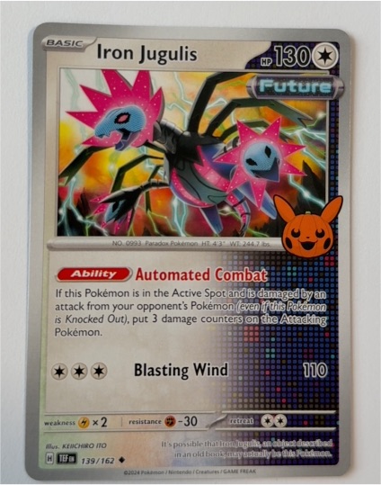 2024 Pokemon TCG SV05: Temporal Forces #139 Iron Jugulis — front