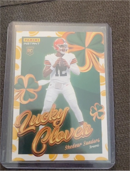 2025 Panini Instant Lucky Clover #20 Shedeur Sanders — front