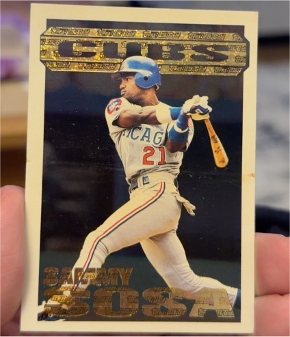 1994 Topps Black Gold #42 Sammy Sosa — front