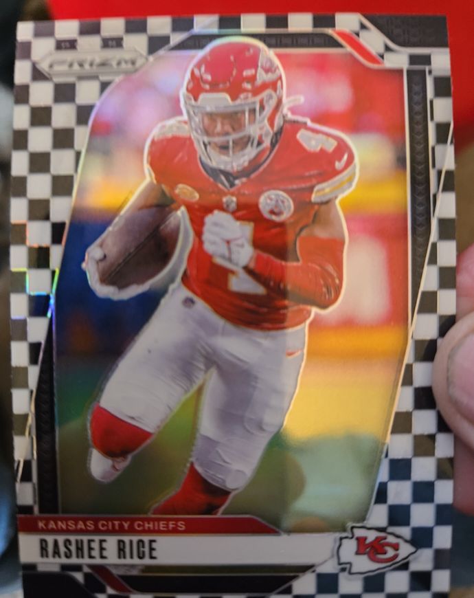 2024 Panini Prizm #141 Rashee Rice Black & White Checkerboard — front